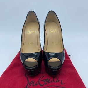 Christian Louboutin Patent Calf Lady Peep 150mm